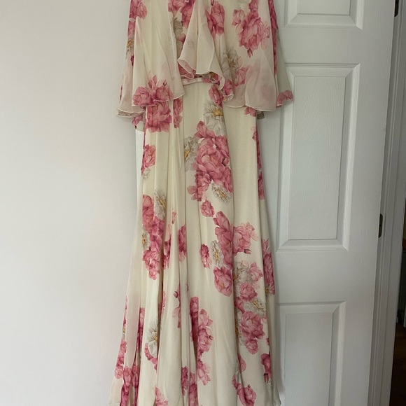 Giambattista valli floral silk chiffon gown - Picture 1 of 15
